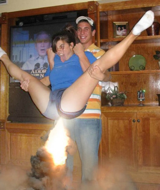 Launching Herself Launching Herself
