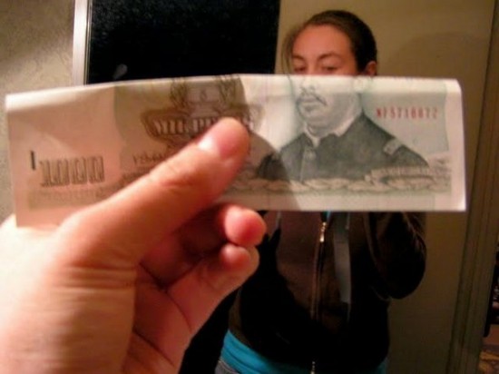 illusions using money illusions using money