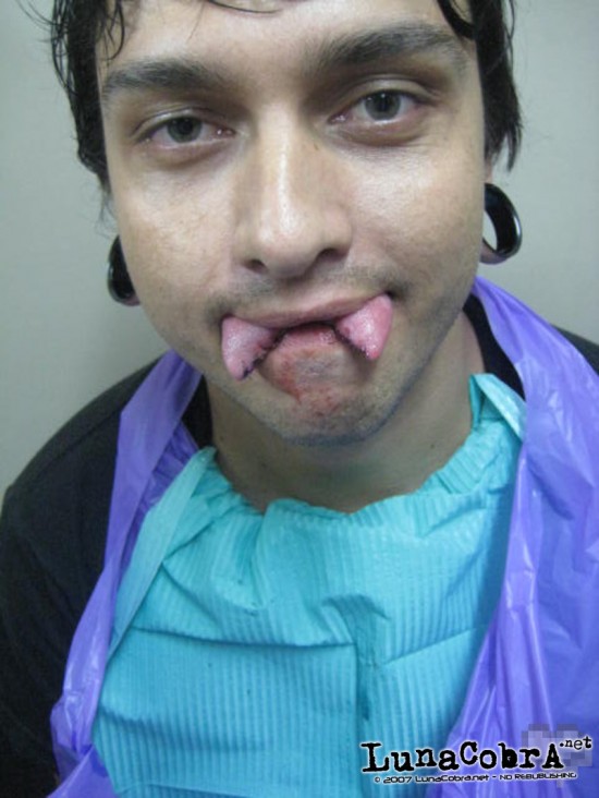Tongue Splitting Tongue Splitting