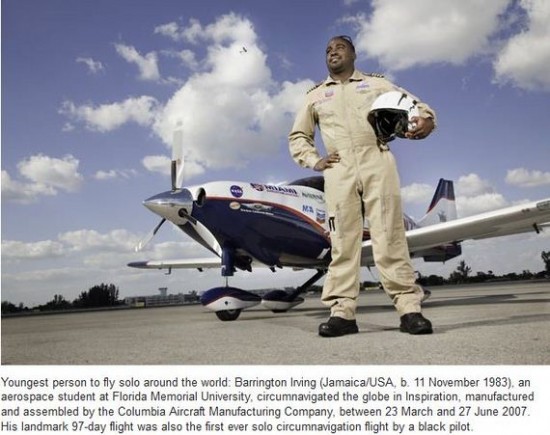 Youngest person to fly solo around the world Youngest person to fly solo around the world